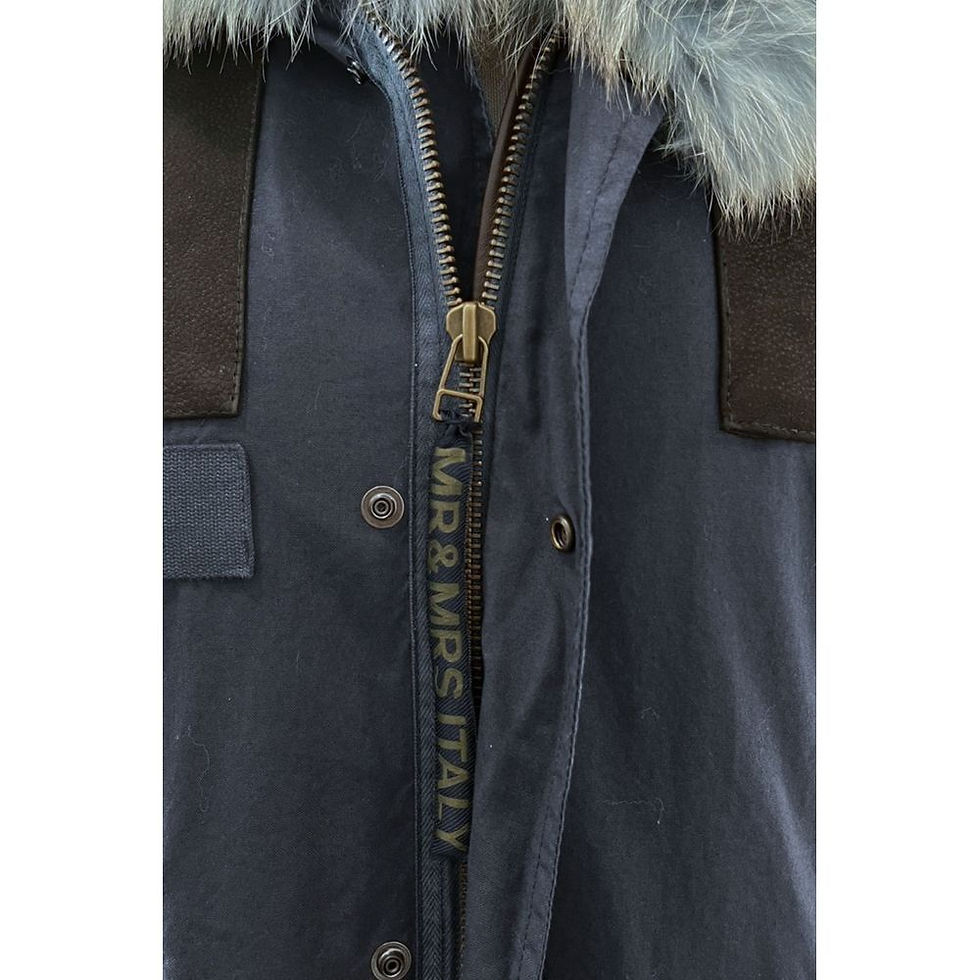 Thumbnail: Mr&Mrs Italy Blue Cotton Women's Jacket