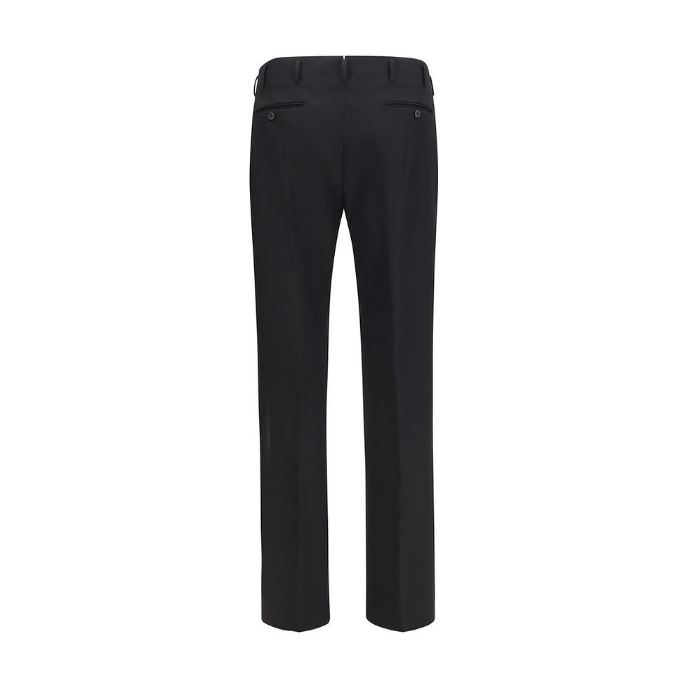 Thumbnail: Prada Black Wool Oves Aries Dress Pants