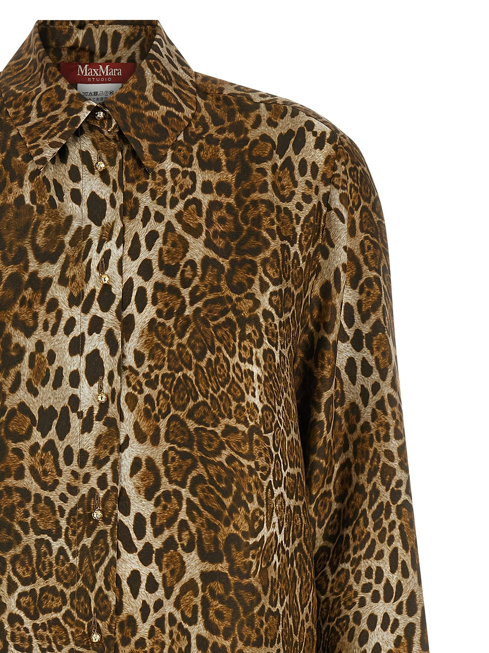 Miniatura: Max Mara Brown Silk Shirt