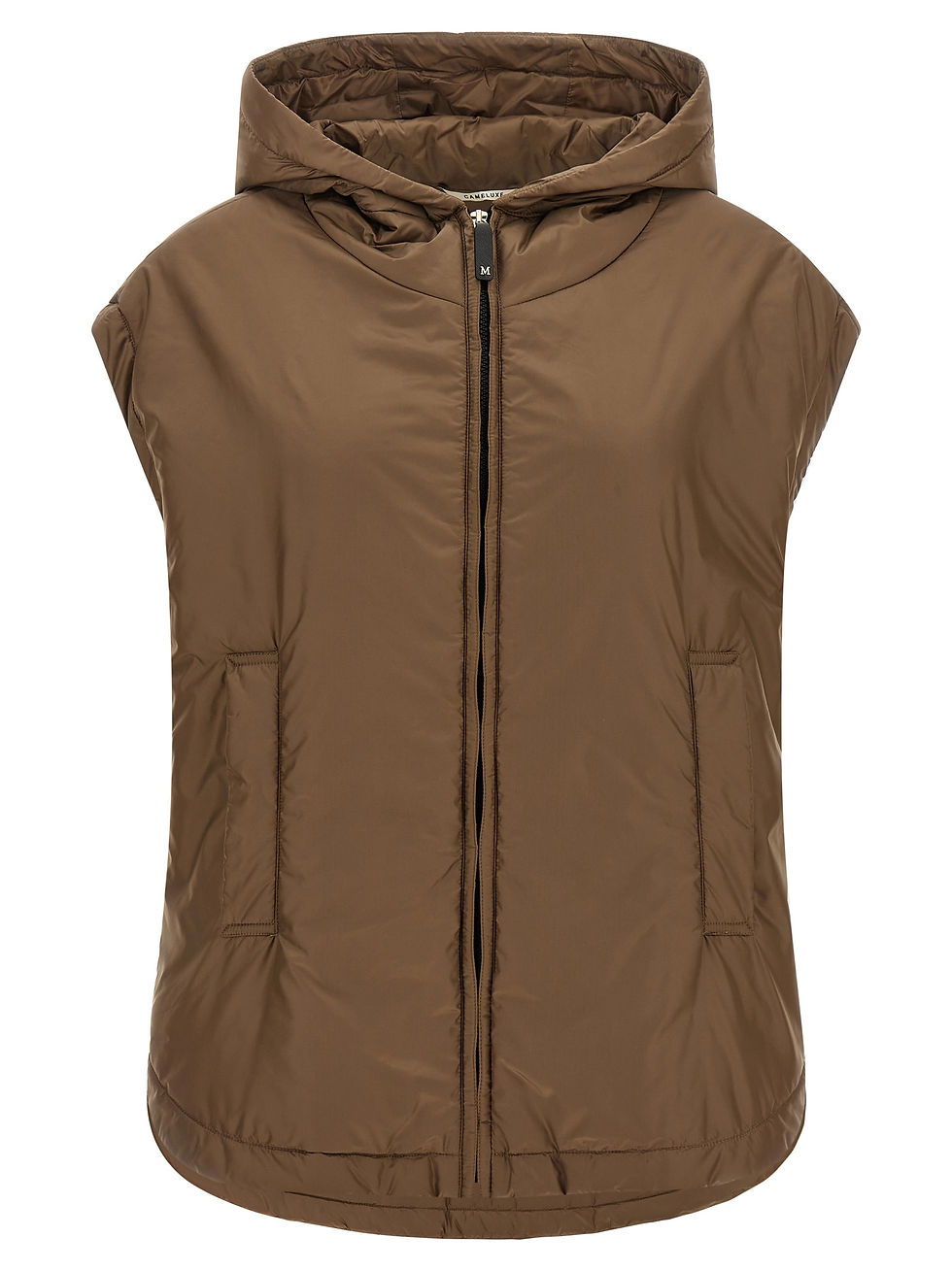 Max Mara Brown Polyester Sleeveless Vest