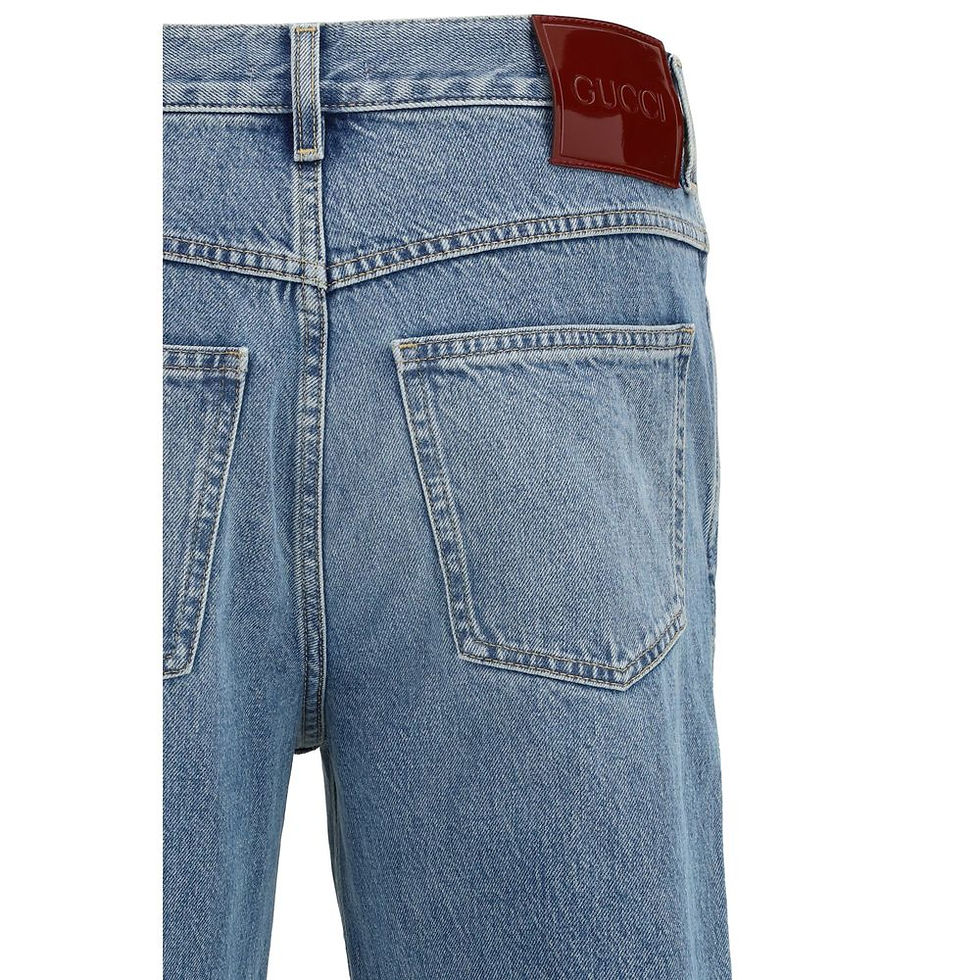 Thumbnail: Gucci Blue Cotton Slim Fit Jeans