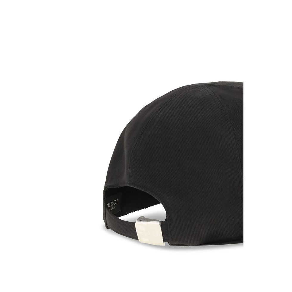 Thumbnail: Gucci Black Cotton Cap (Baseball Hat)