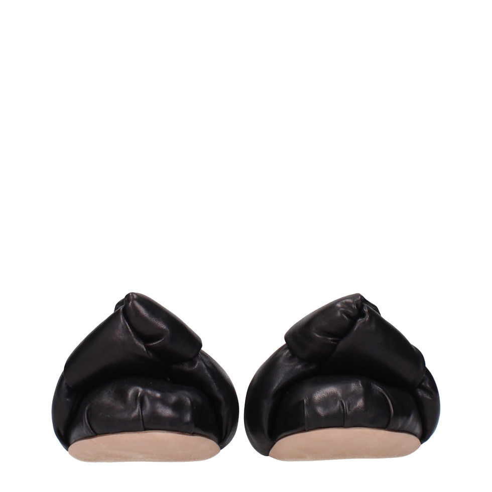 Thumbnail: Miu Miu Black Leather Ballet Flats