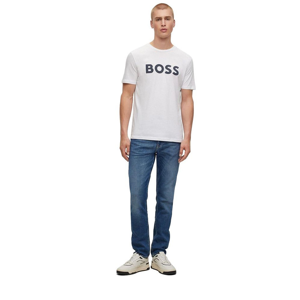 Miniatura: Hugo Boss White Cotton T-Shirt