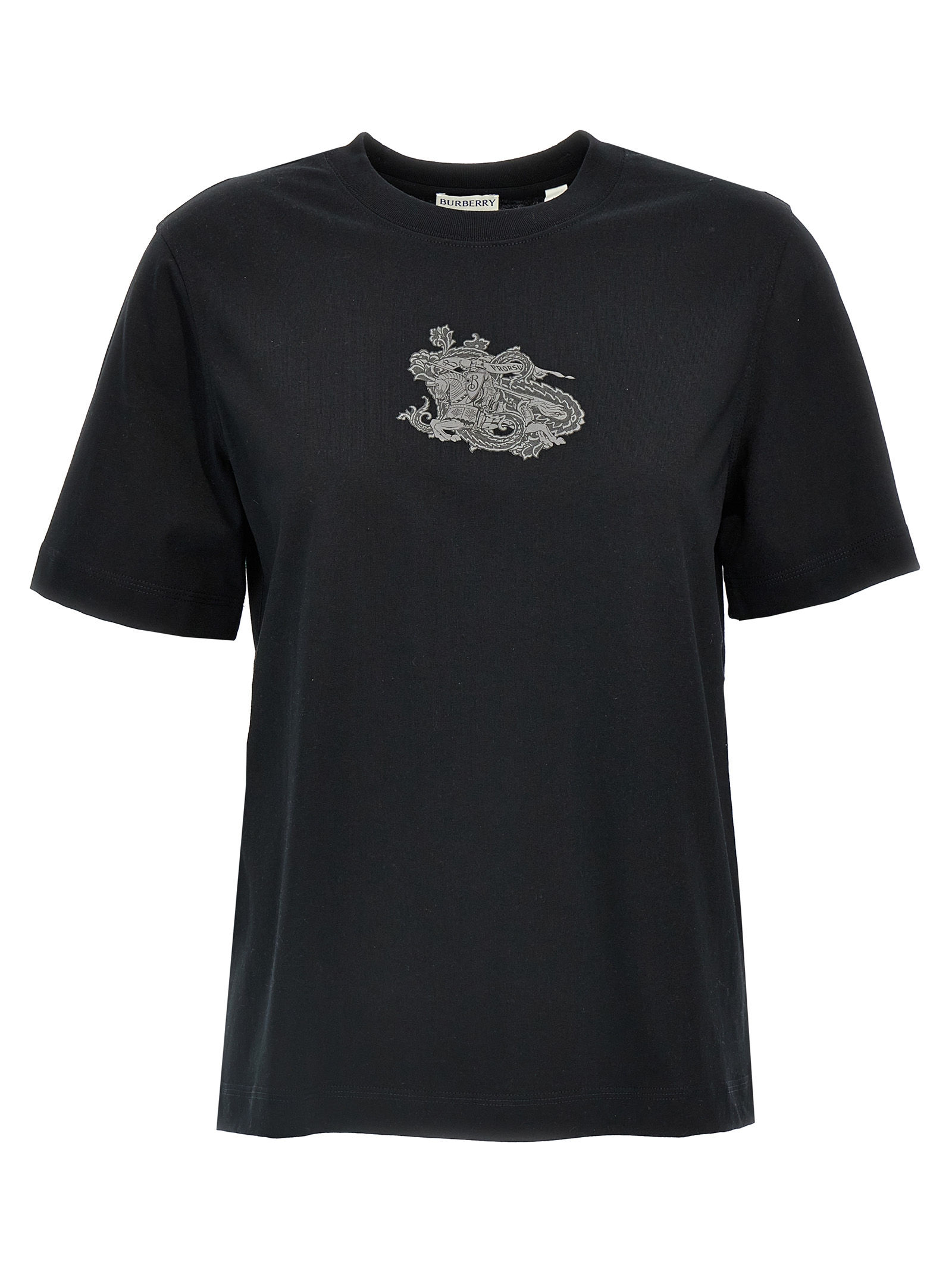 Burberry Black Cotton T-Shirt