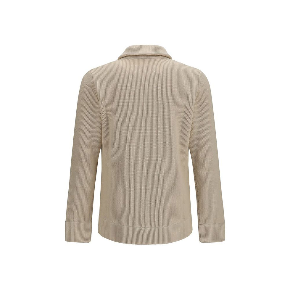 Maison Margiela Beige Wool Oves Aries Sweater