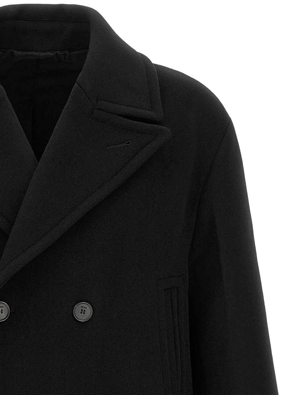 Miniatura: Fendi Black Virgin Wool Coat