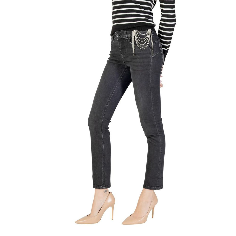 Liu Jo Black Cotton Skinny Jeans