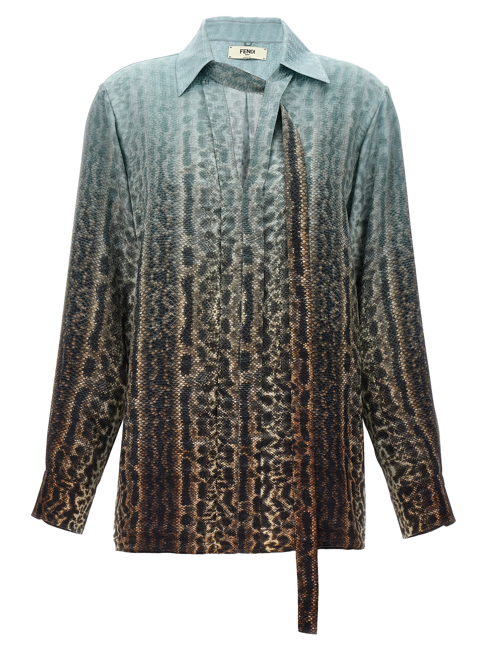 Fendi Multicolor Silk Blouse