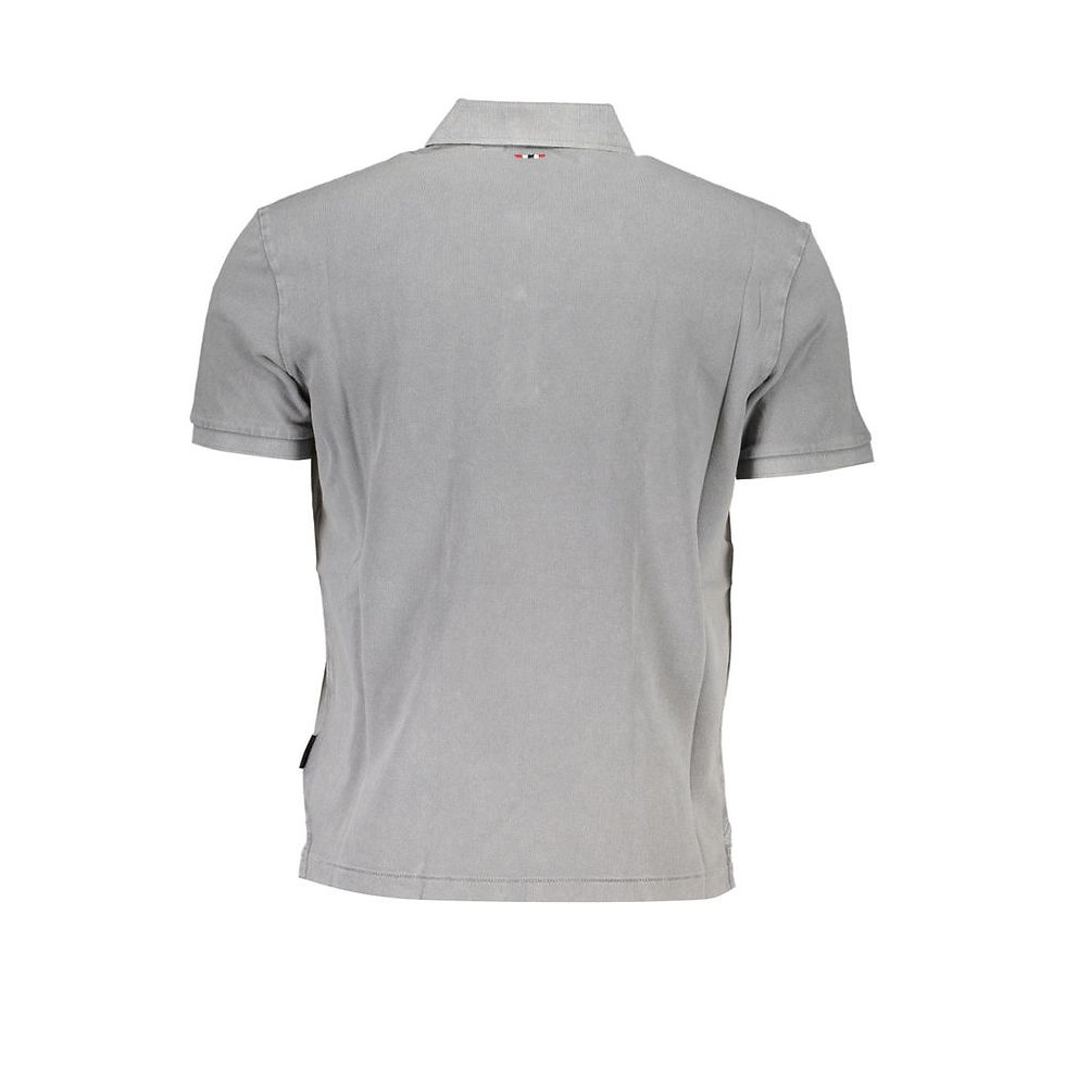 Napapijri Brown Cotton Men Polo Shirt