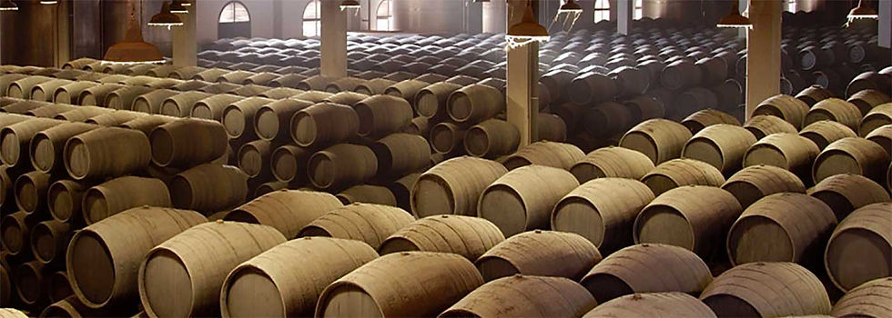 Une salle de vieillissement de la région de Sherry