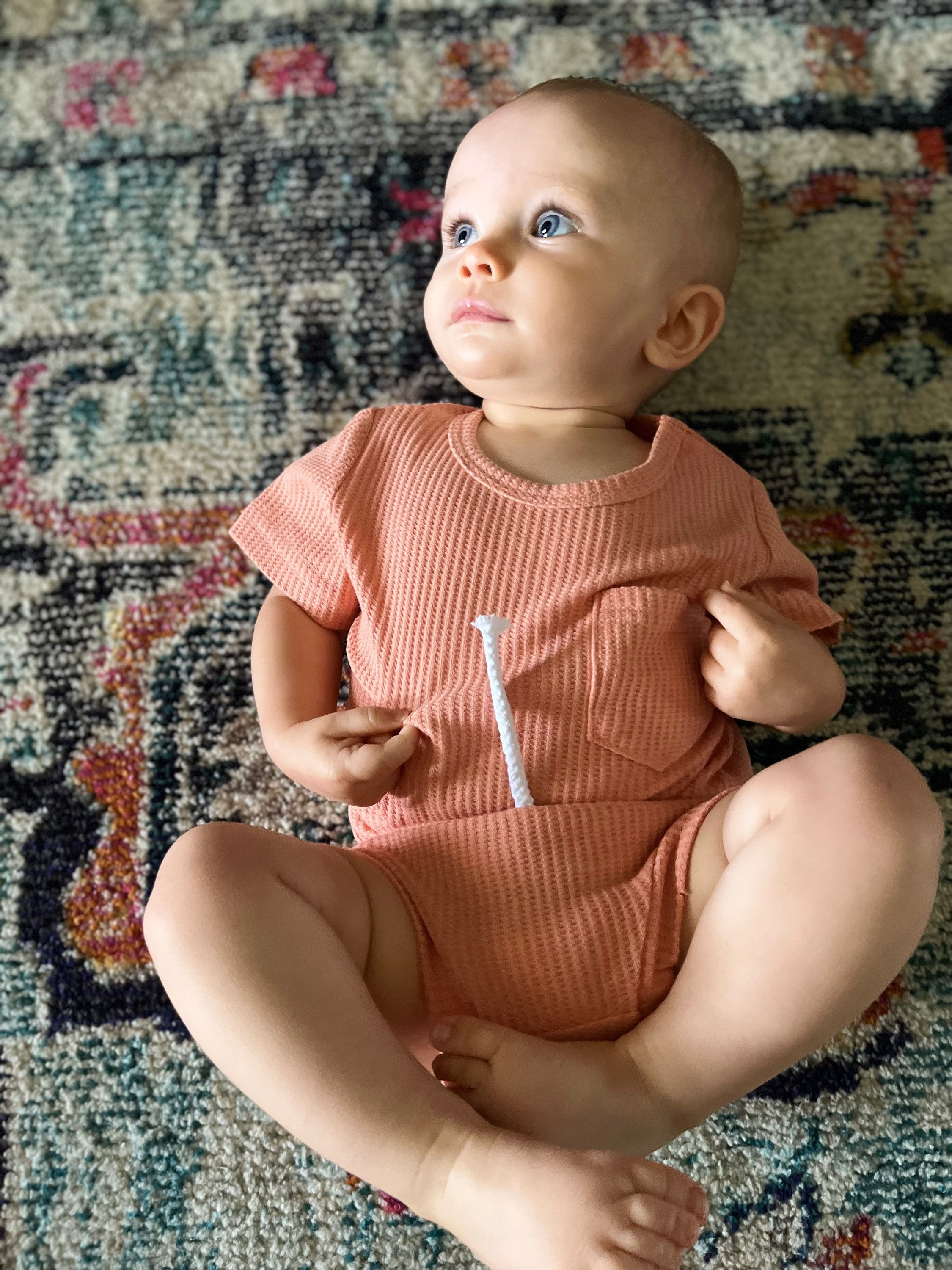 Infant Peach Short Set