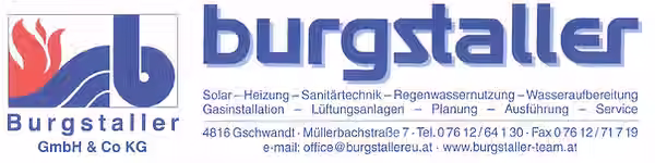 Banner Burgstaller - Partner von VG Gmunden