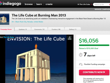 The Life Cube Indiegogo campaign exceeds goal with 7 days left!