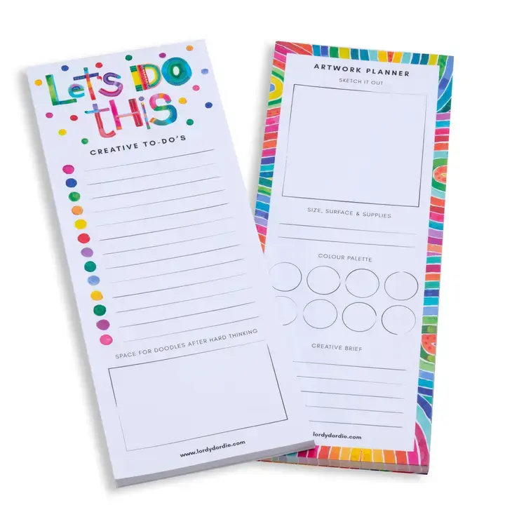 Artwork Planner Notepad