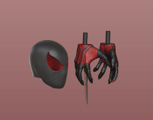 Thumbnail: Scarlet Spider (head + hands)