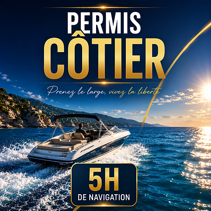 Permis côtier – Formule Premium – 5h