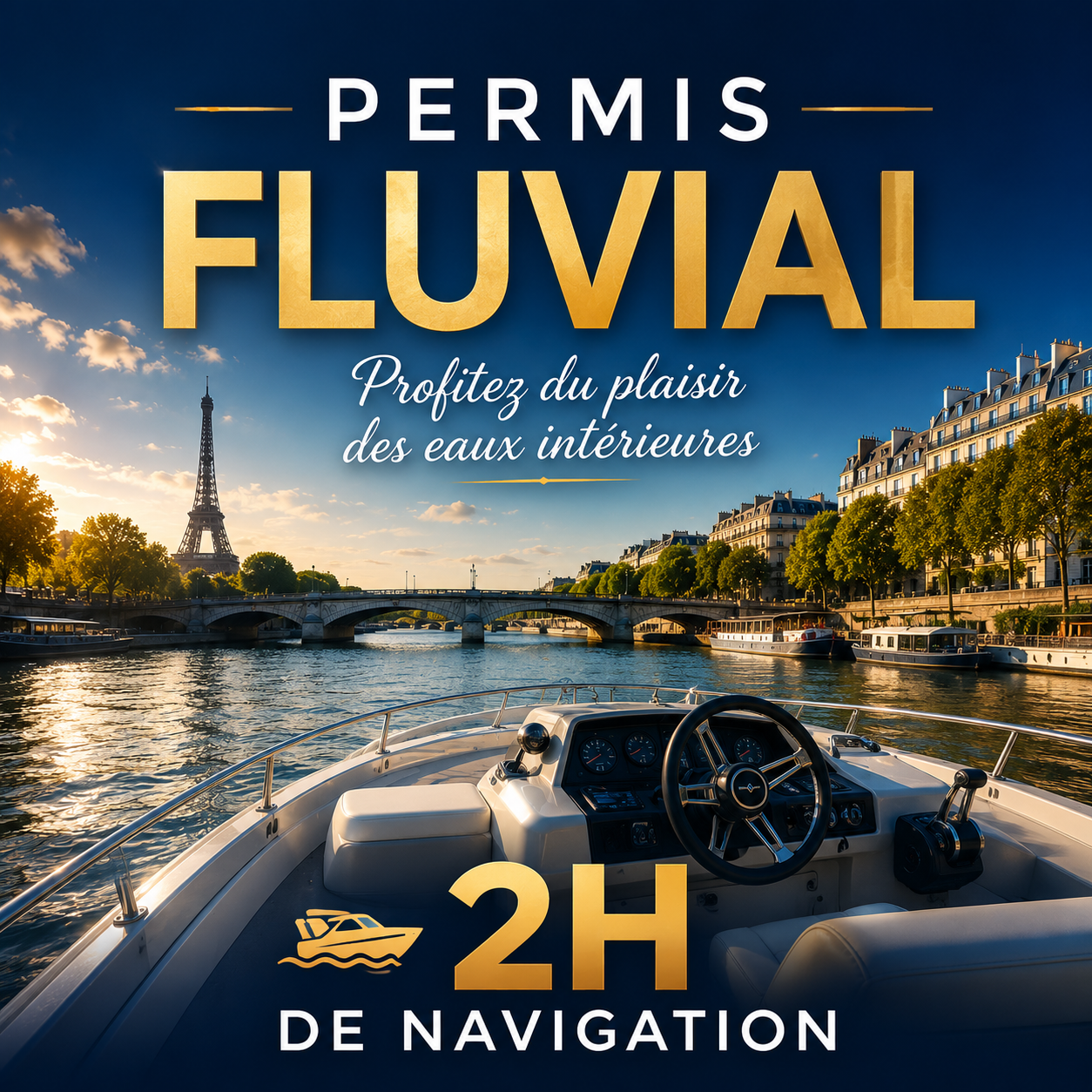 Permis fluvial – Formule Essentielle – 2h