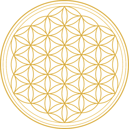 Gelber Kreis mit kleinen schwarzen Punkten als Hintergrundmuster, abstraktes Design.