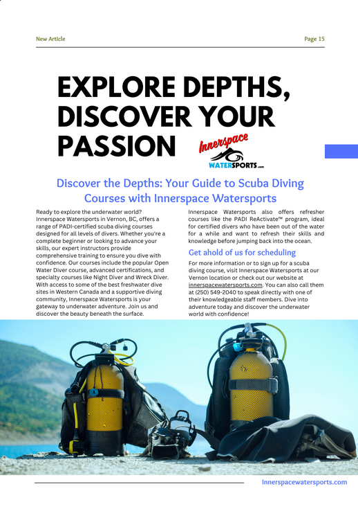 Explore Depths, Discover Your passion