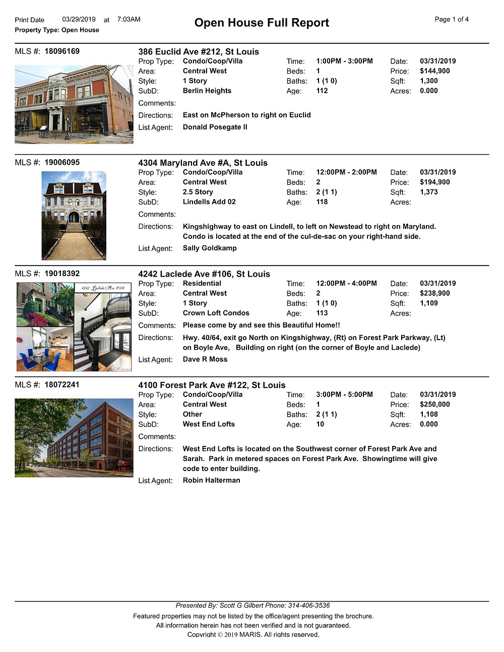 Central West End Open Houses