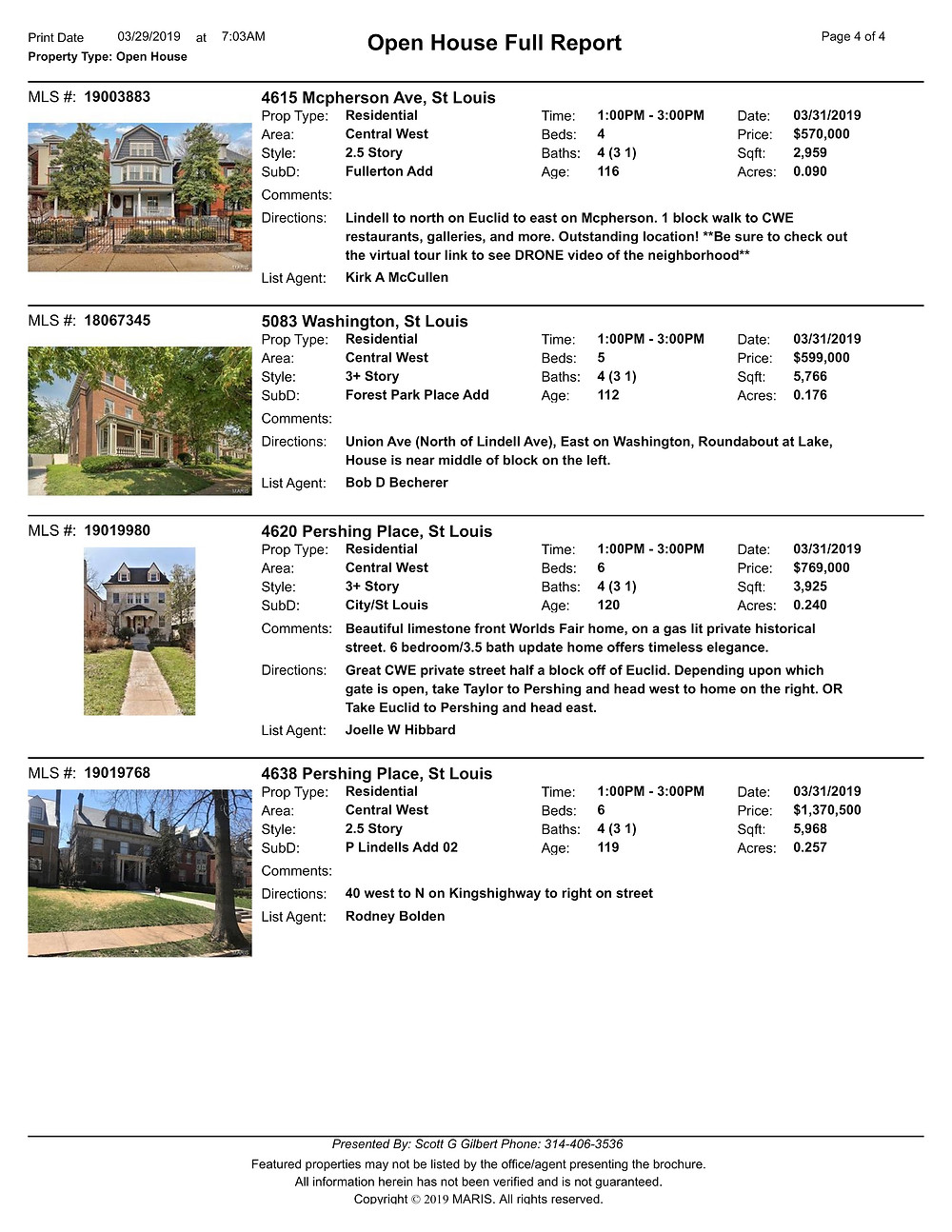 Central West End Open Houses