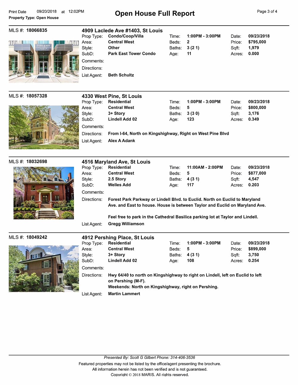 Central West End Open Houses