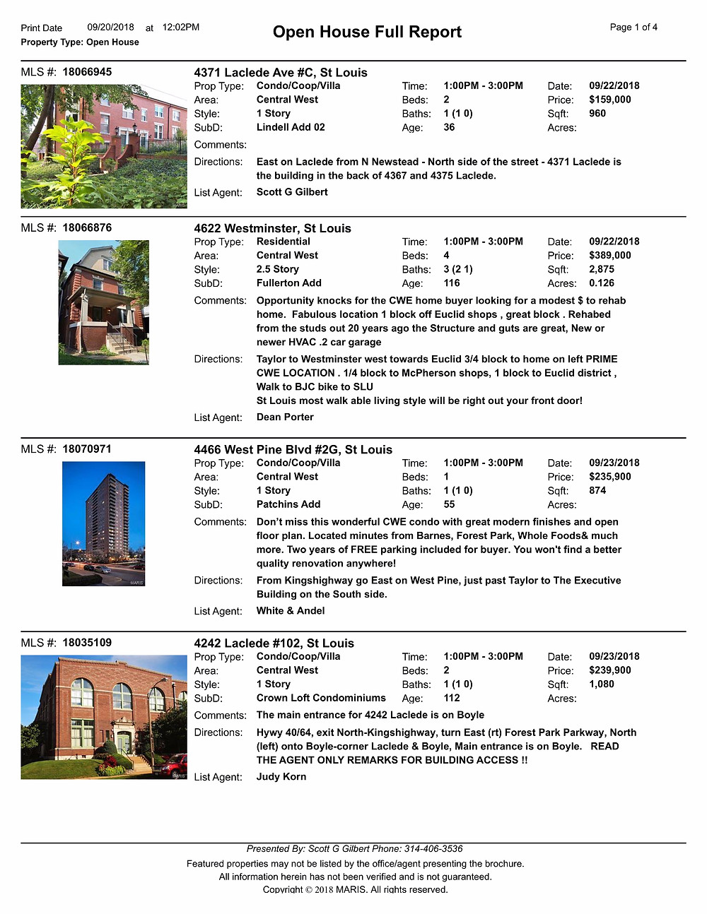 Central West End Open Houses