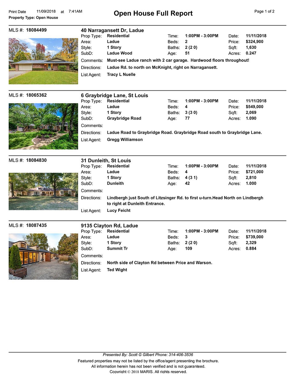 St Louis Open Houses | Ladue Open Houses