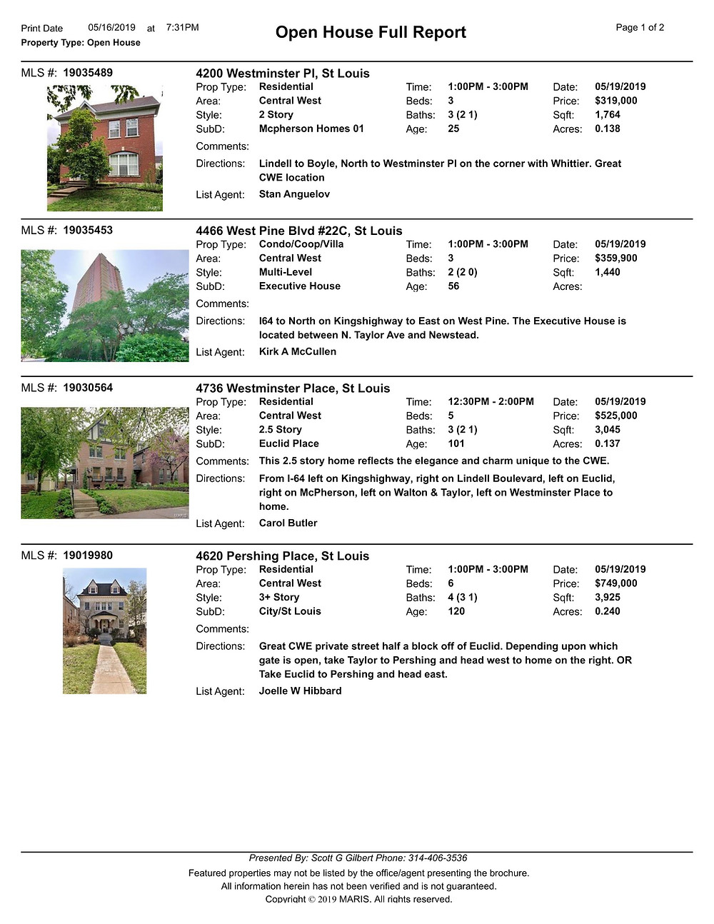 Central West End Open Houses
