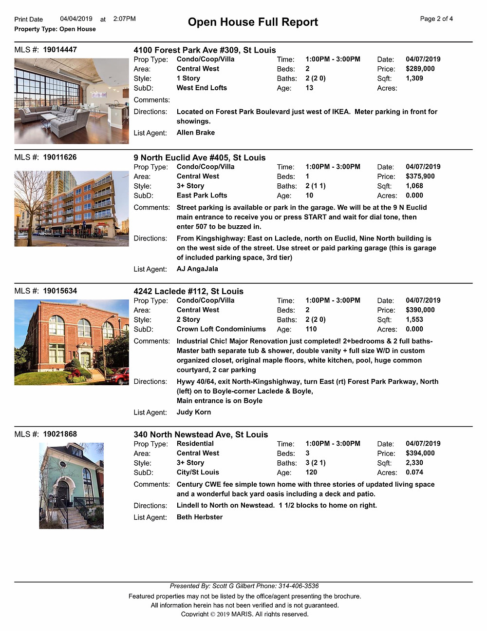 Central West End Open Houses