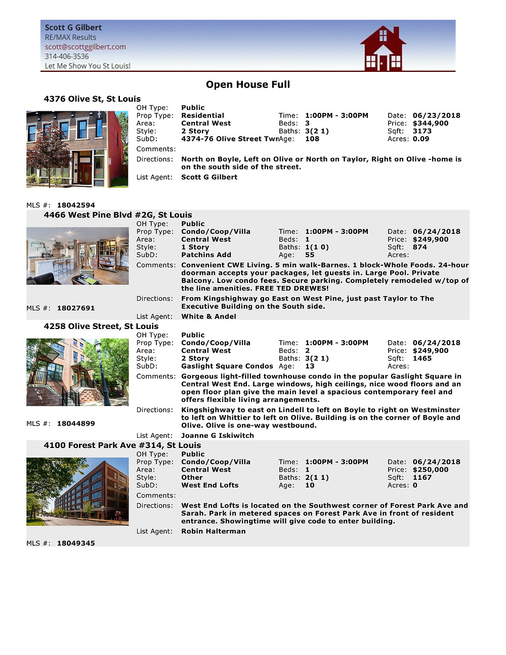 Central West End Open Houses