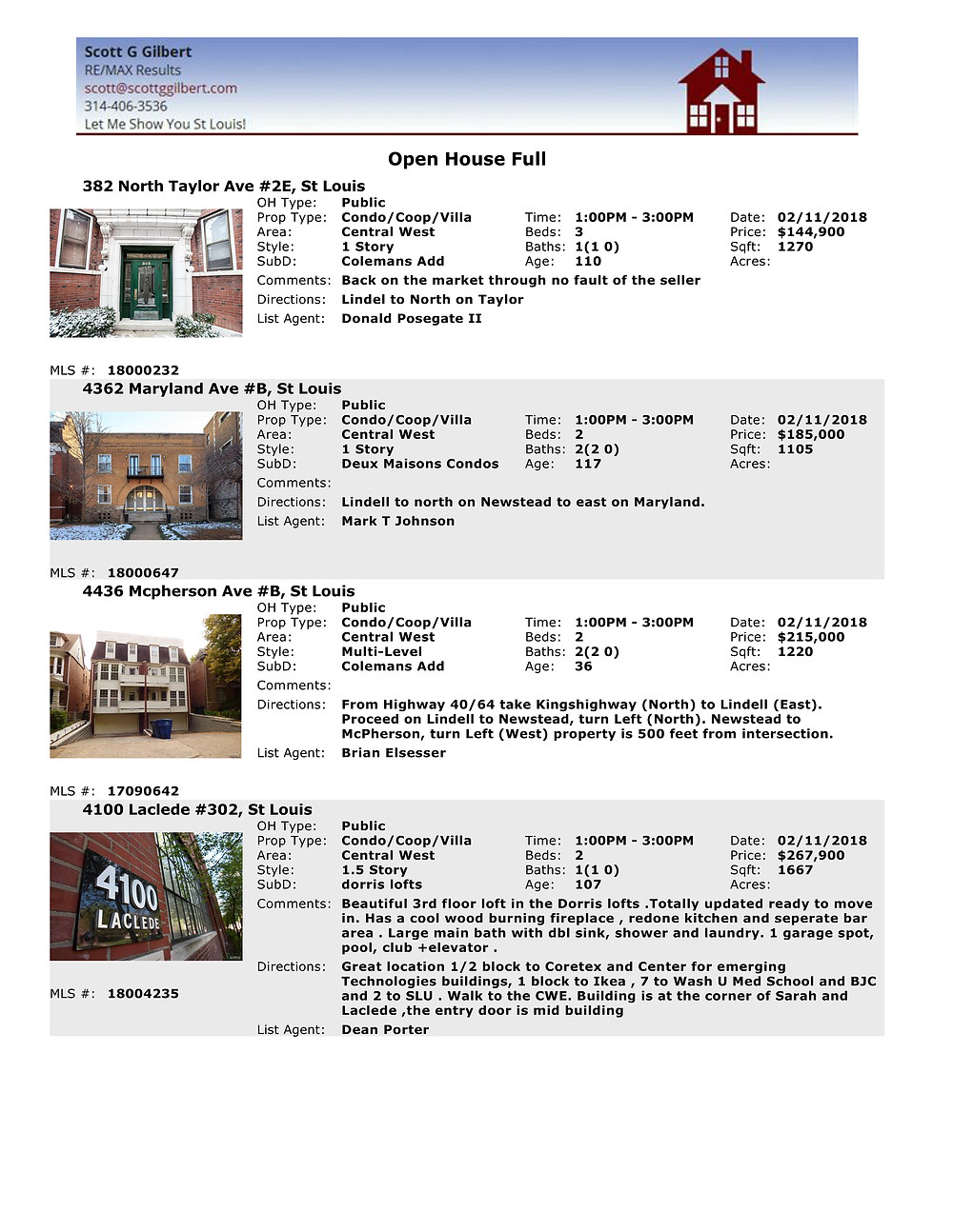 CWE OPEN HOUSES 2.11.18