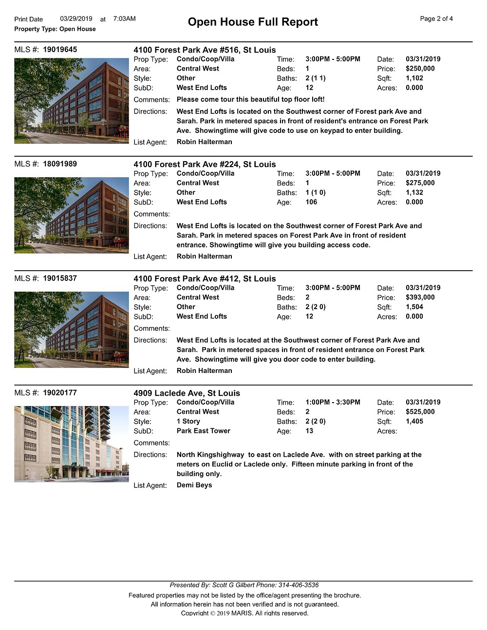 Central West End Open Houses