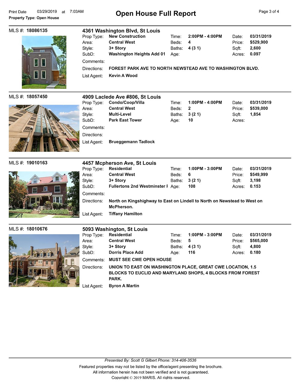 Central West End Open Houses