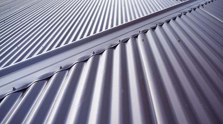 Metal roof installed