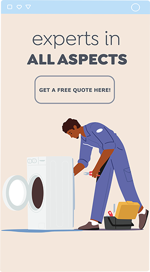 Melton Plumber installing washing machine - get a free quote banner