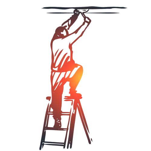 Ceiling fan installation