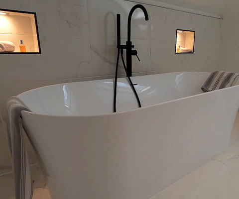Bathroom Plumbing Services - Bath Installation