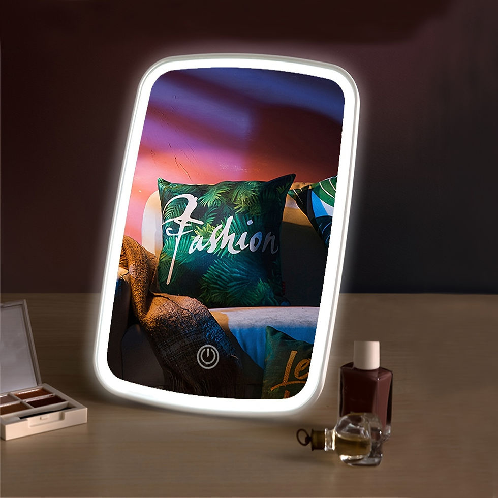 Thumbnail: Portable Smart LED Vanity Mirror – Adjustable Brightness Desktop Beauty Mirror