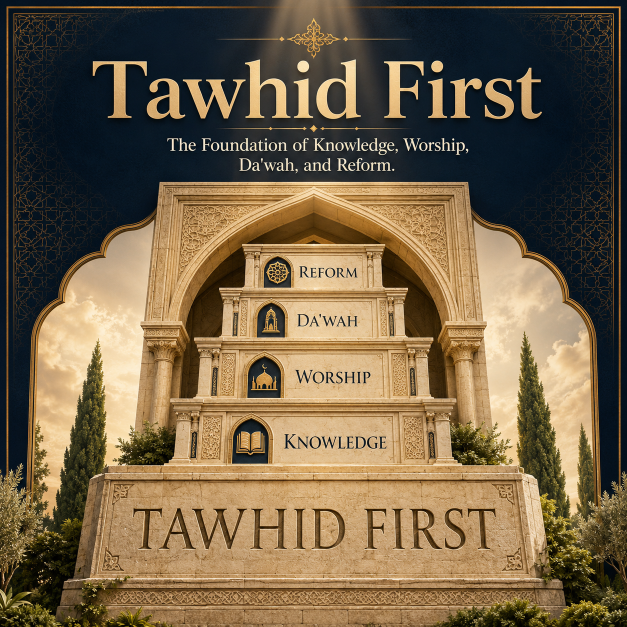 Tawhid First — the foundation of knowledge, worship, daʿwah and reform