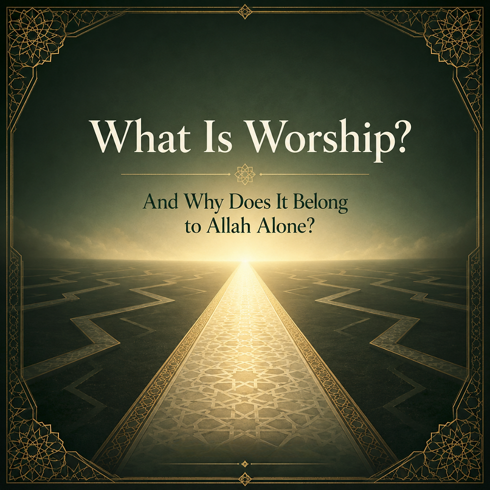 What Is Worship, And Why Does It Belong to Allah Alone?