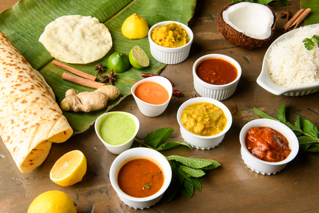 Arranged Food and Objects