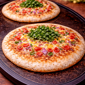Vegetable Cheese Uttapam