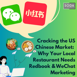 2025 Redbook & WeChat Marketing strategy infographic for US restaurants targeting Chinese consumers