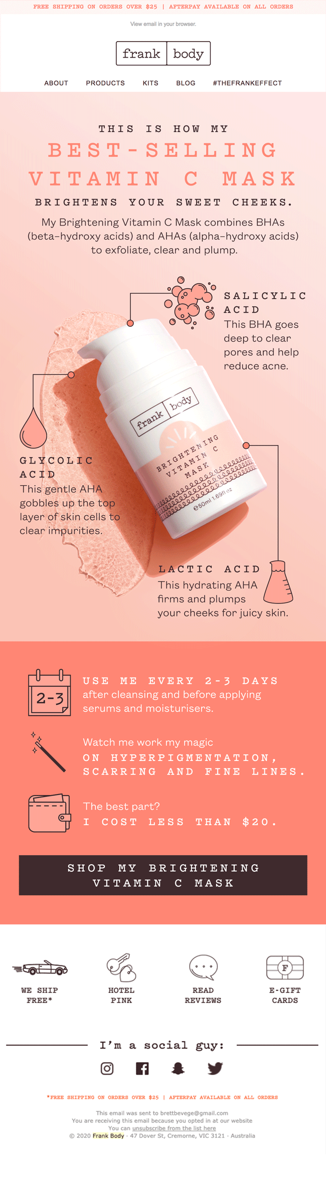 Best Seller: Brightening Vitamin C Mas
