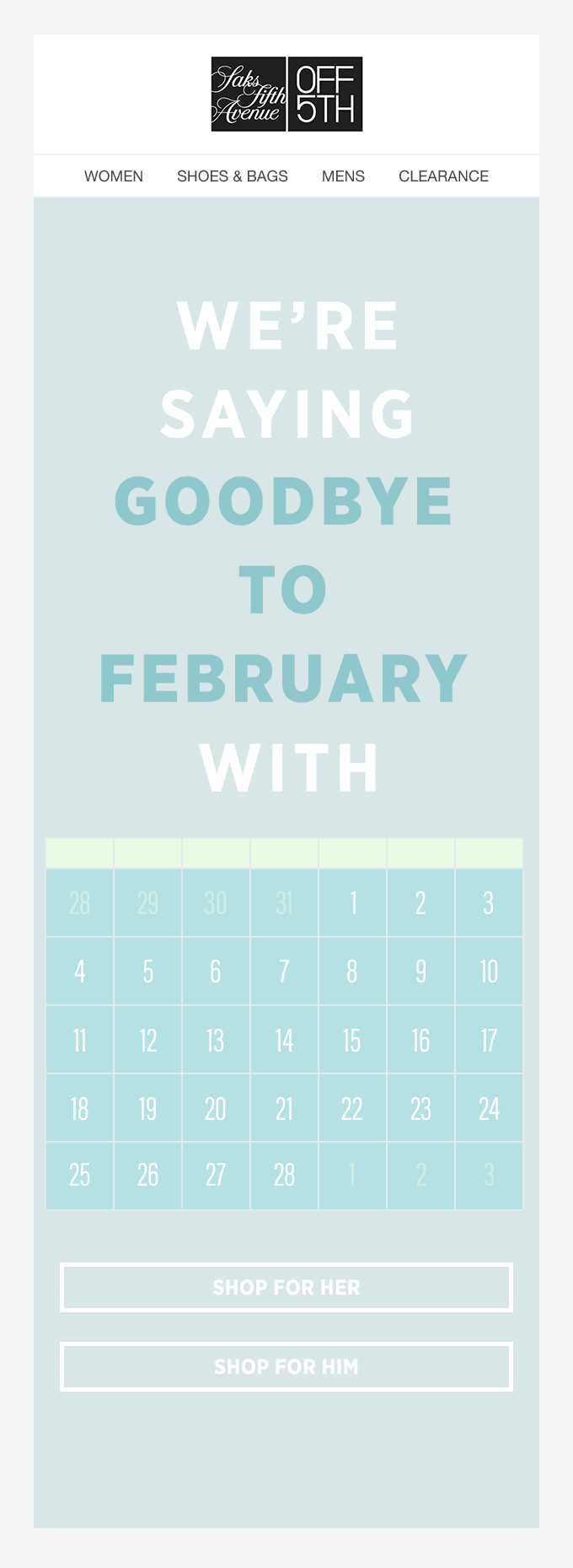 End of February Promotion