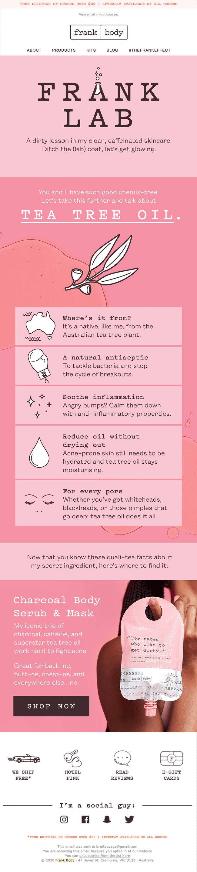 frank lab series: Tea Tree Oil