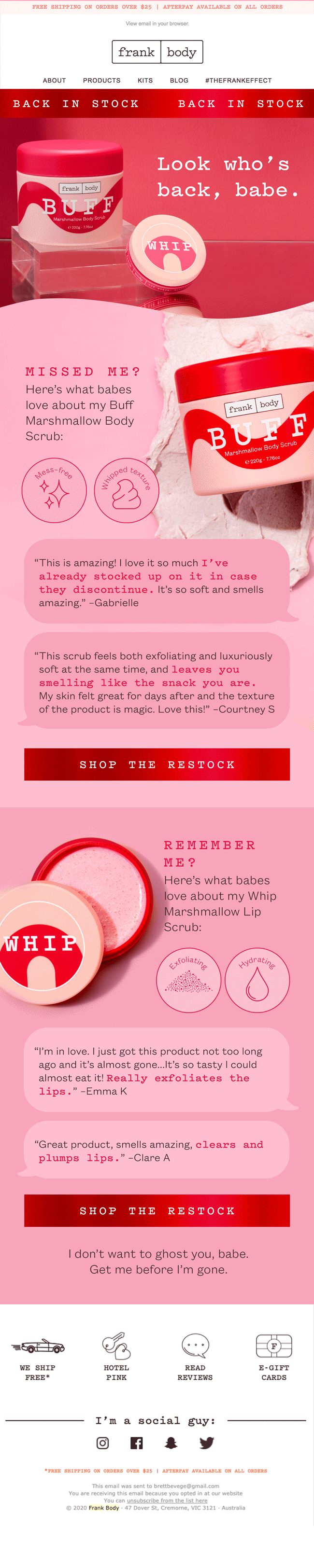 North America Buff & Whip Restock