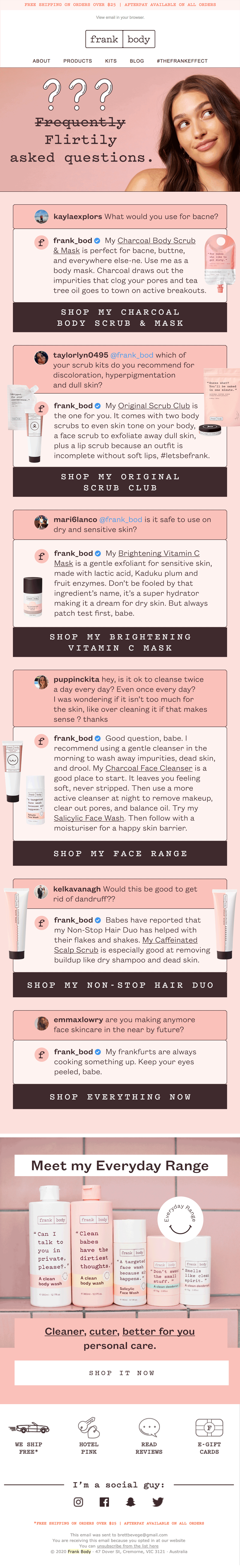 Q&A Social FAQs